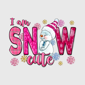 I Am Snow Cute Christmas Transfer