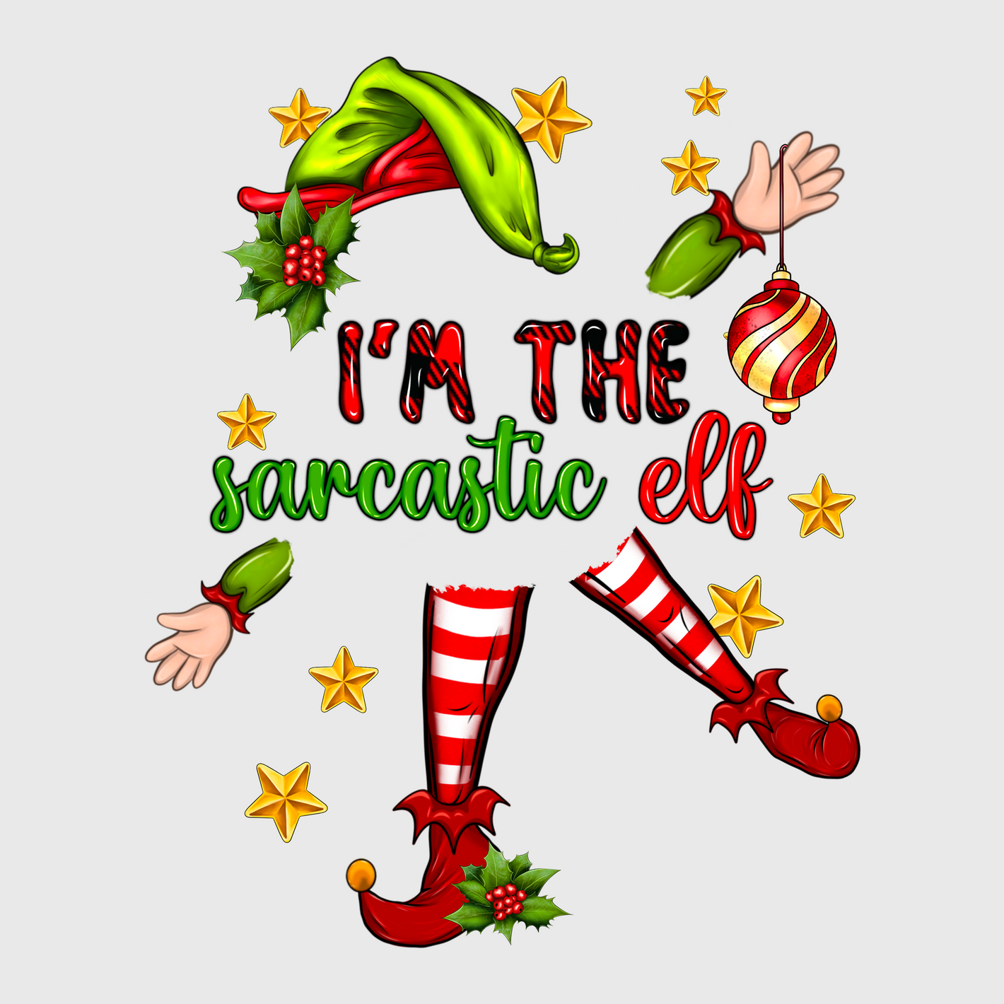 I’m the Sassy Elf Christmas Transfer