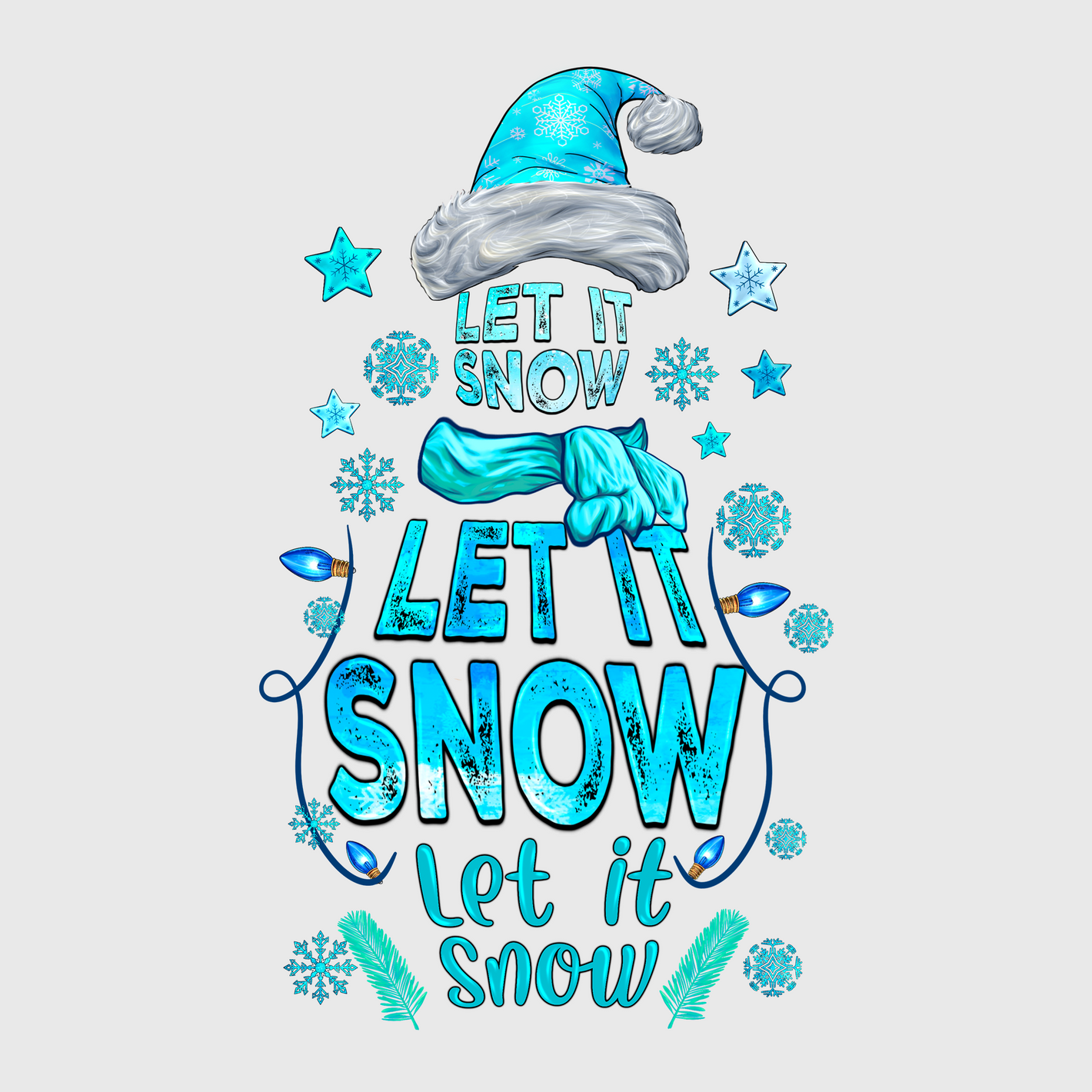 Let It Snow Snowman Transfer