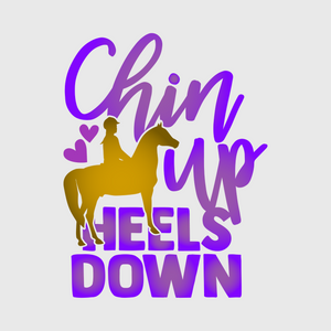 Chin Up, Heels Down Horse Transfer