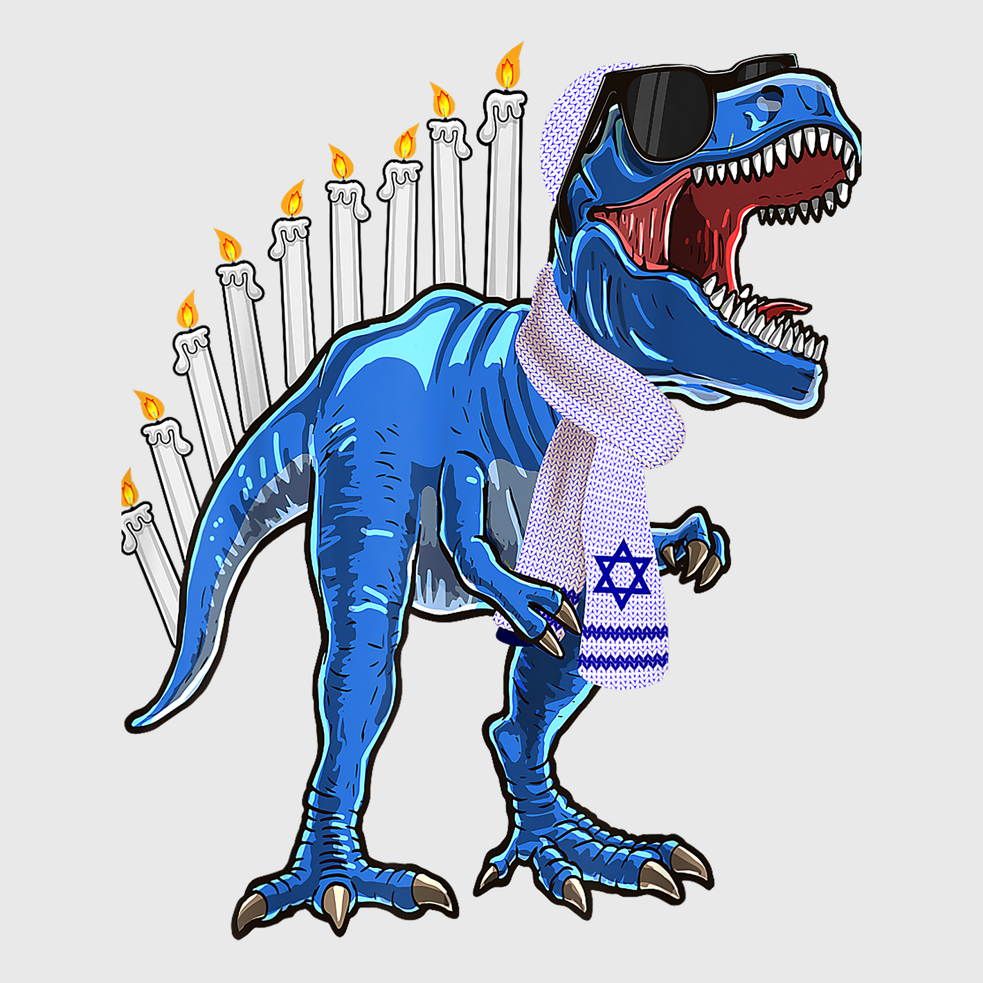 Dinosaur Menorah Transfer