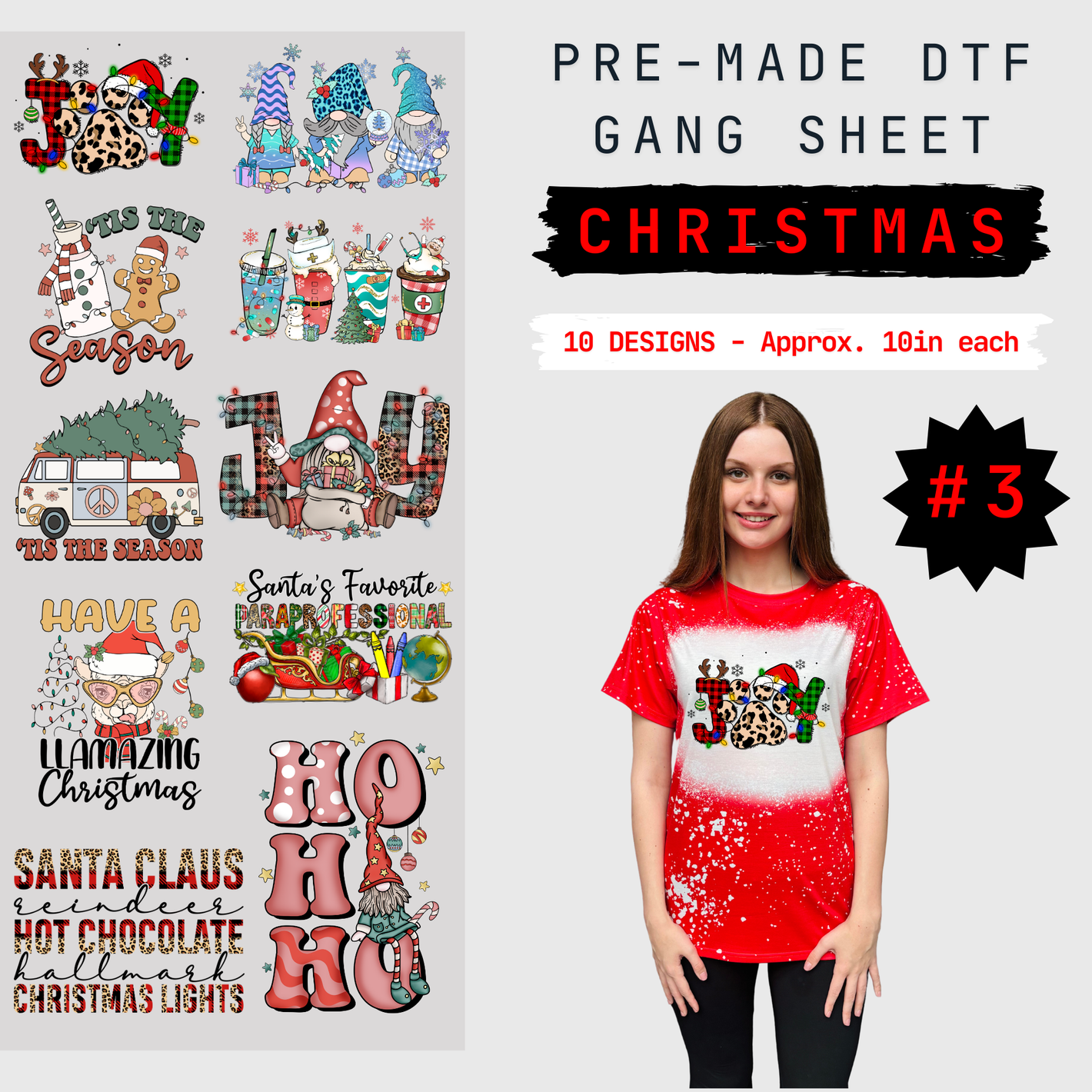 Christmas Pre-Made Gang Sheet - 3