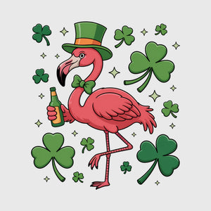 Lucky Flamingo Cheers Transfer