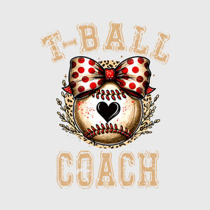 Vintage T-Ball Coach Bow Transfer