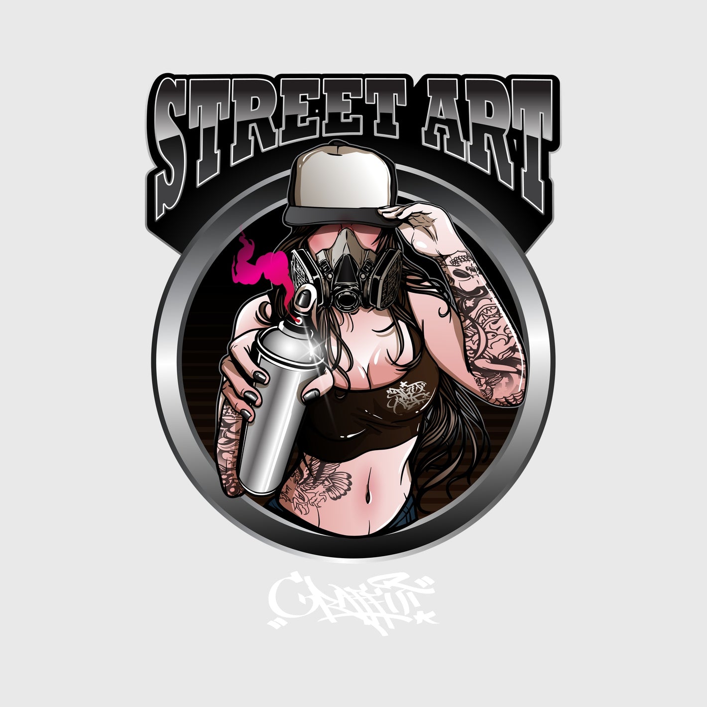Masked Spray Rebel Transfer