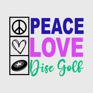 Peace Love Disc Golf Transfer