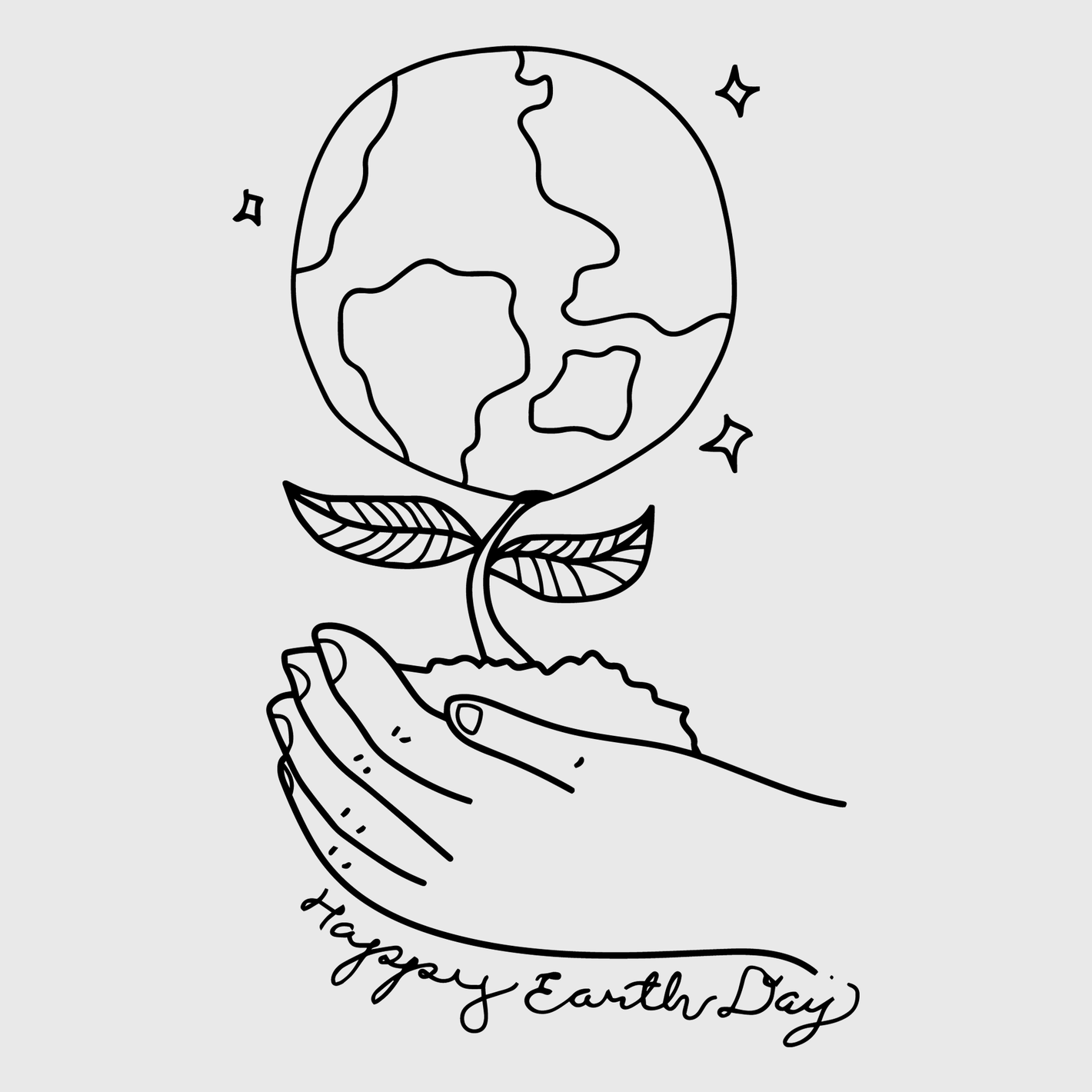 Earth And Hands Transfer