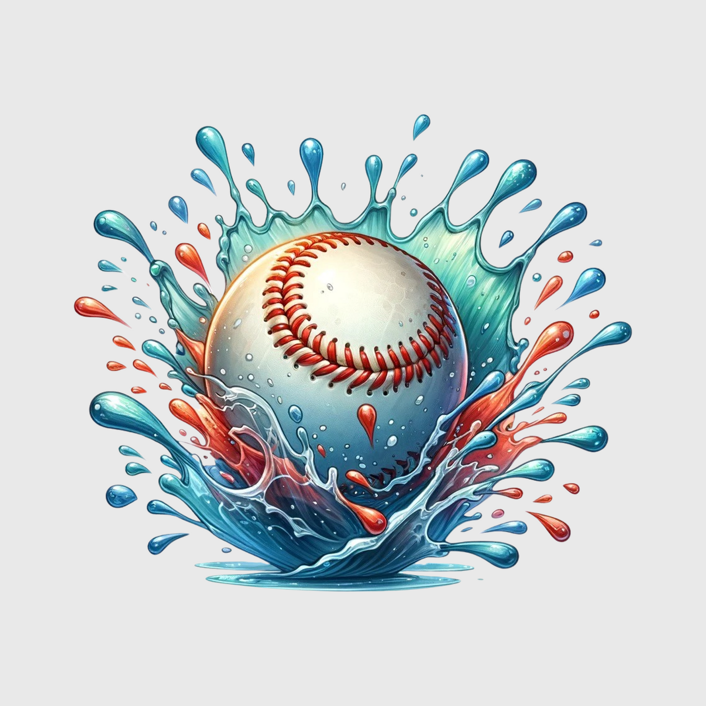 Vibrant Baseball Design Transfer