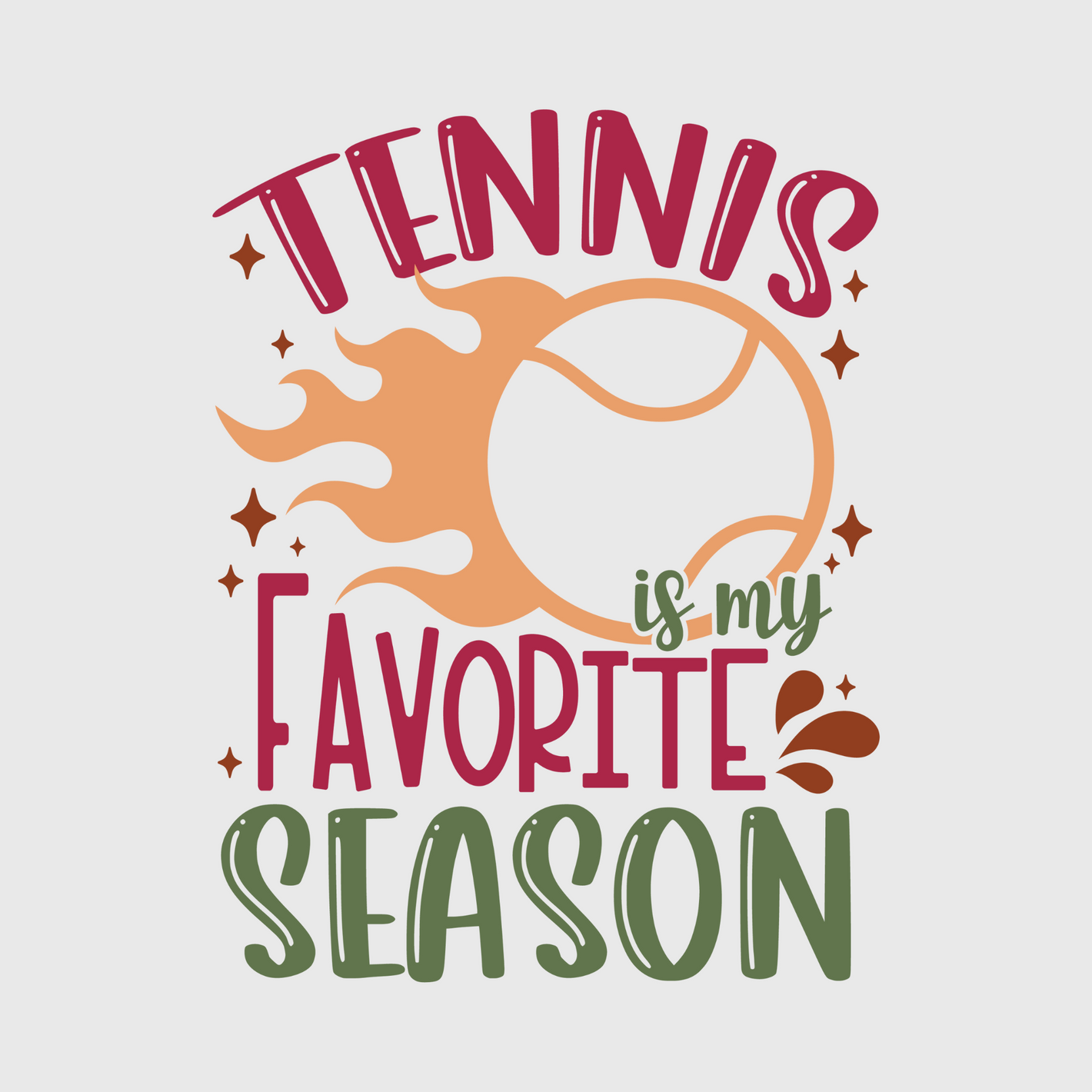 Tennis is My Favorite Season Transfer