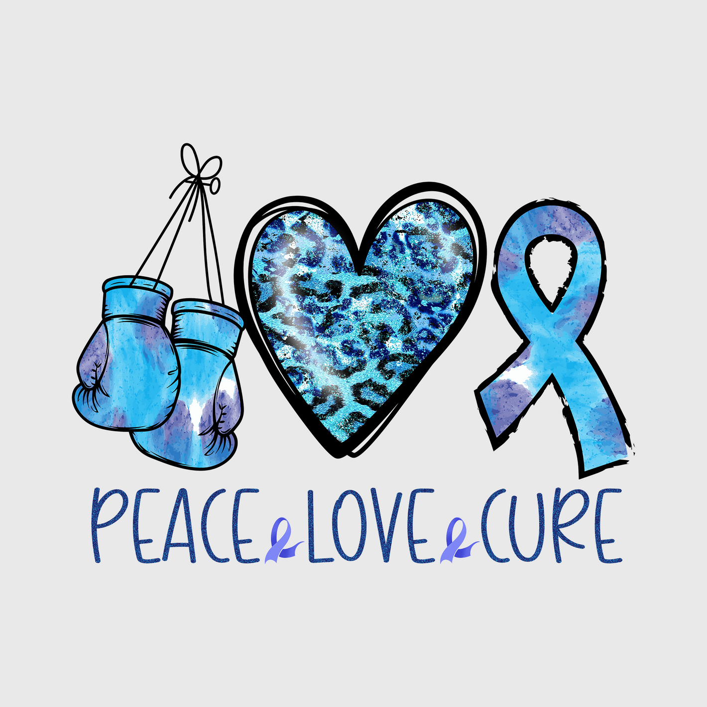 Peace, Love, Cure Diabetes Heart Transfer