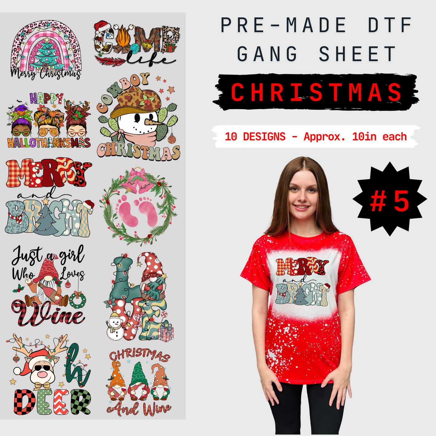 Christmas Pre-Made Gang Sheet - 5