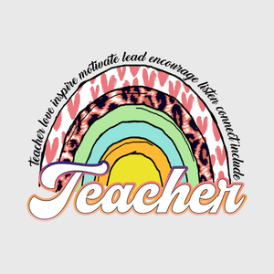 Retro Rainbow Teacher Transfer