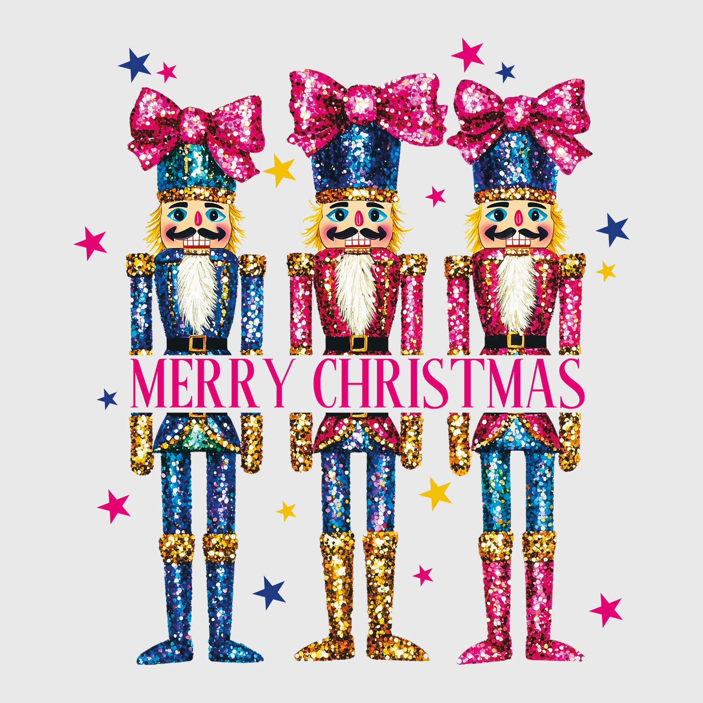 Christmas Nutcracker Pink Transfer