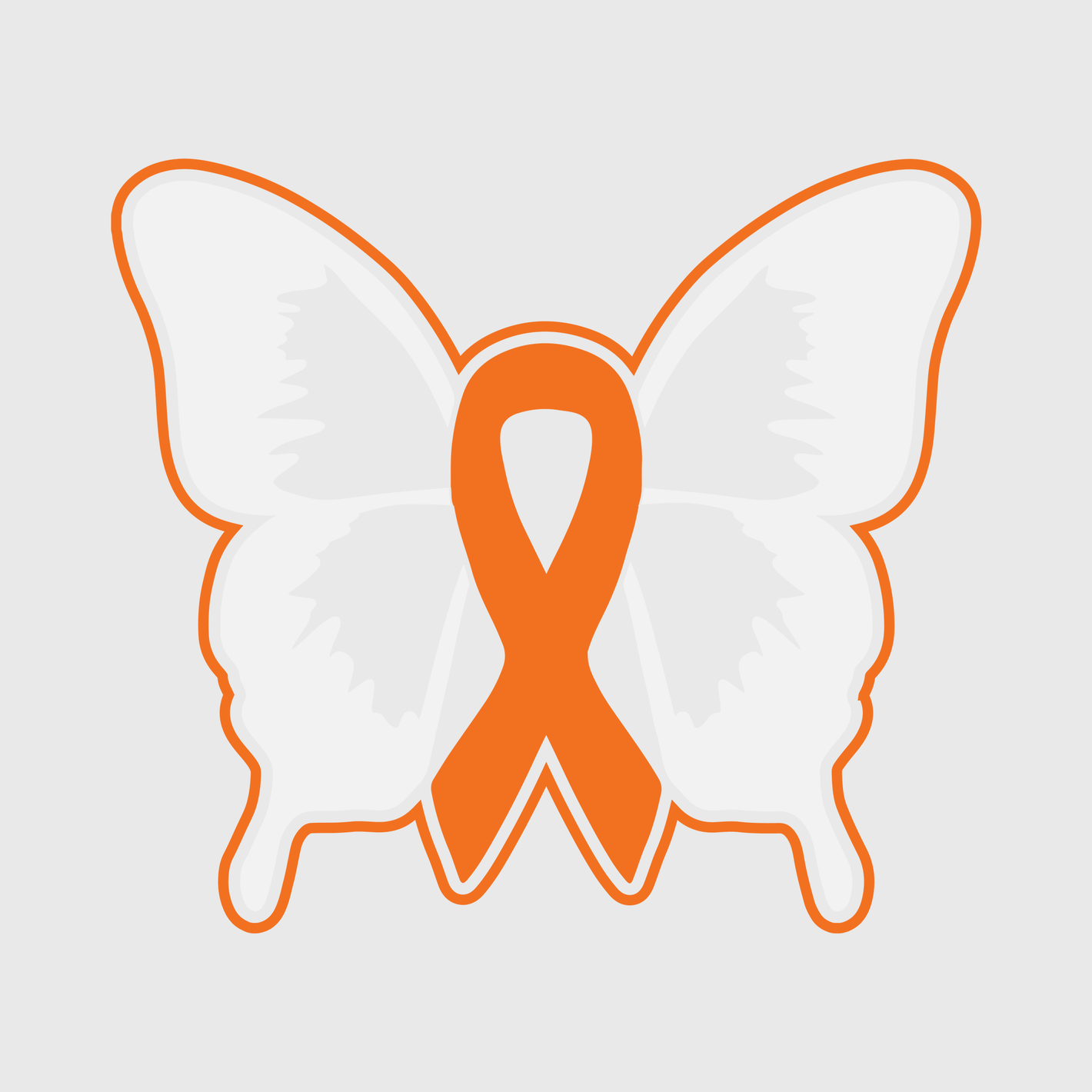 Leukemia Awareness Butterfly Transfer