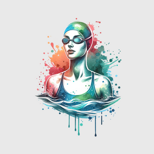 Swimmer in Sunglasses Transfer