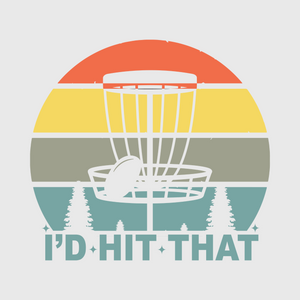 Retro Disc Golf Basket Transfer