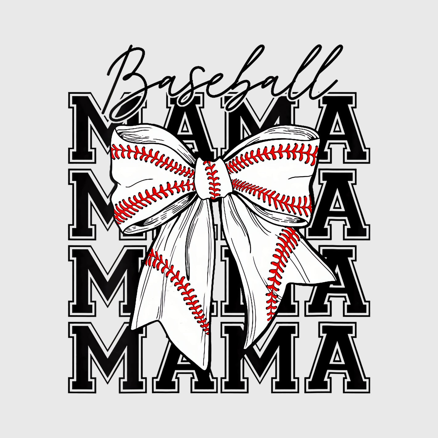 Stacked Mama Baseball Transfer