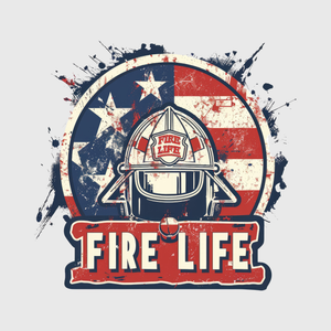 Fire Life Firefighter Helmet Transfer