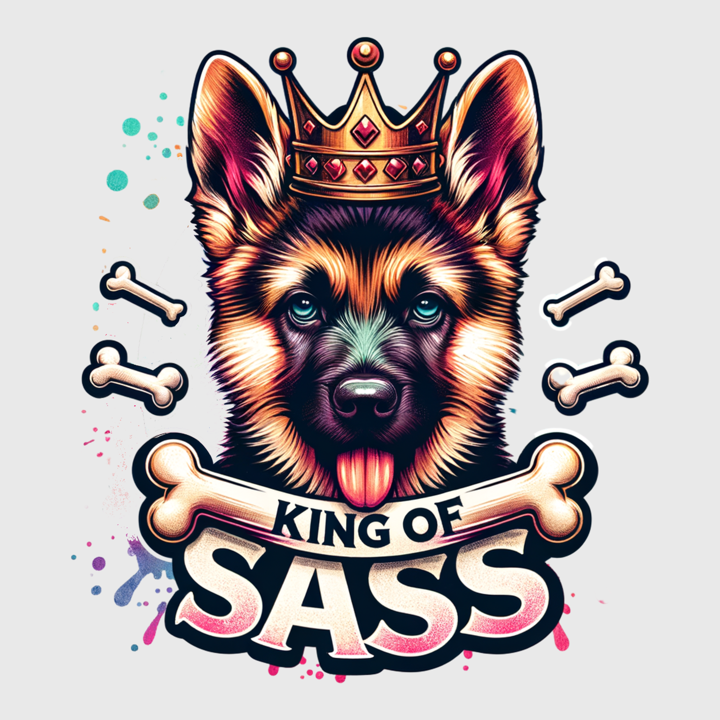 Royal King Of Sass Doberman Transfer