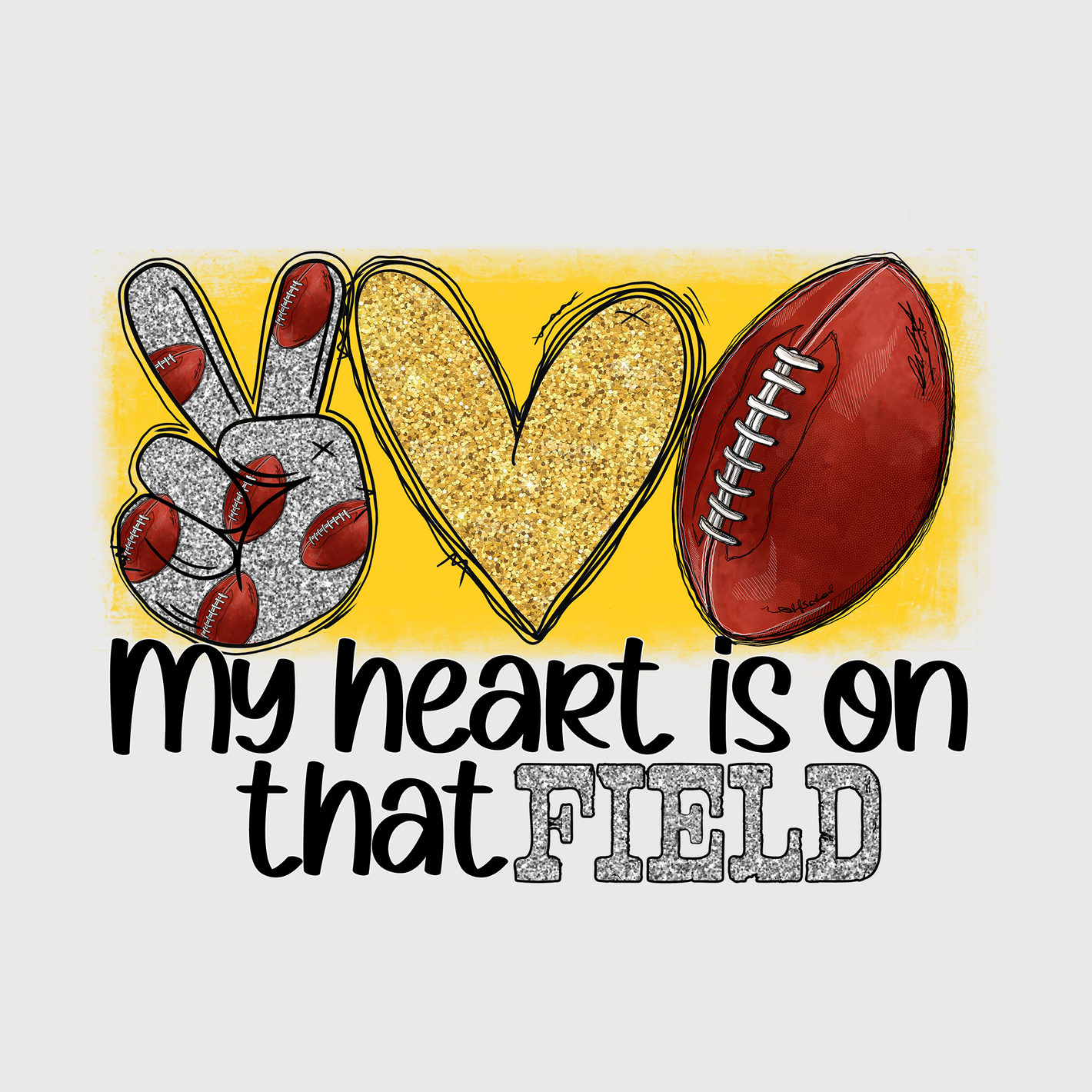 My heart is on that Field Yellow Transfer