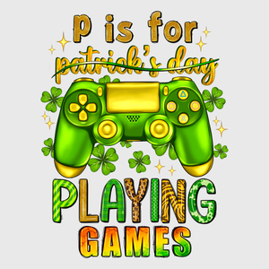 P is for Patrick's Day Playing Transfer