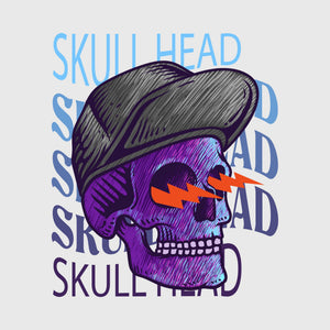 Lightning Skull Beanie Transfer