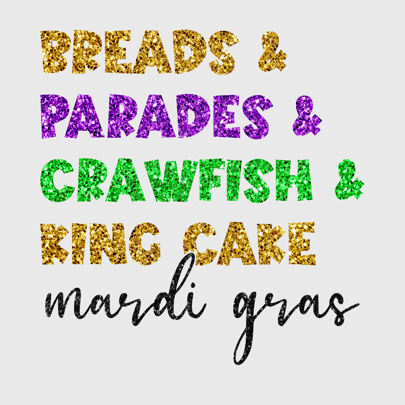 Breads, Parades & Crawfish Transfer