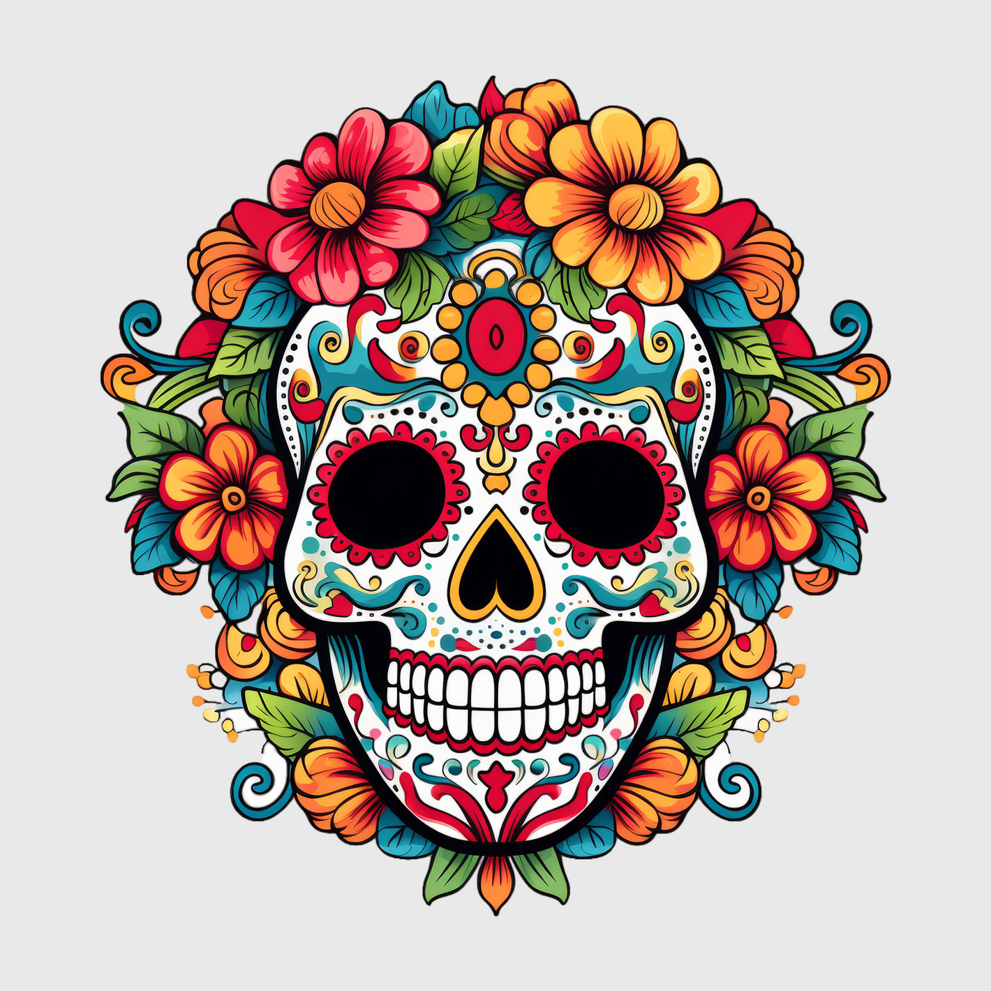 Sugar Skull Elegance Transfer