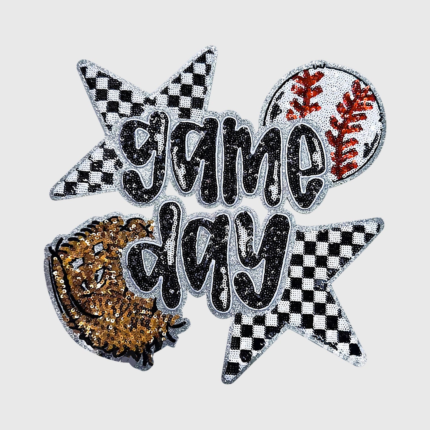Glitter Check Game Day Transfer