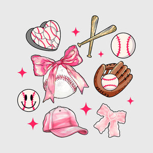 Pink Diamond Doodle Set Transfer