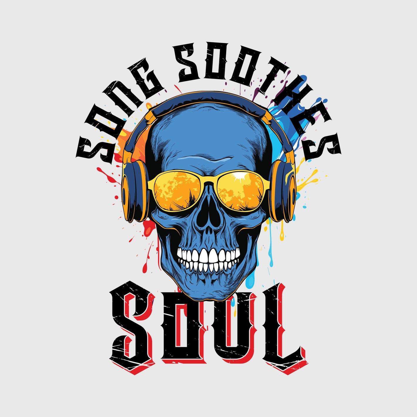 Headphone Skull Groove Transfer