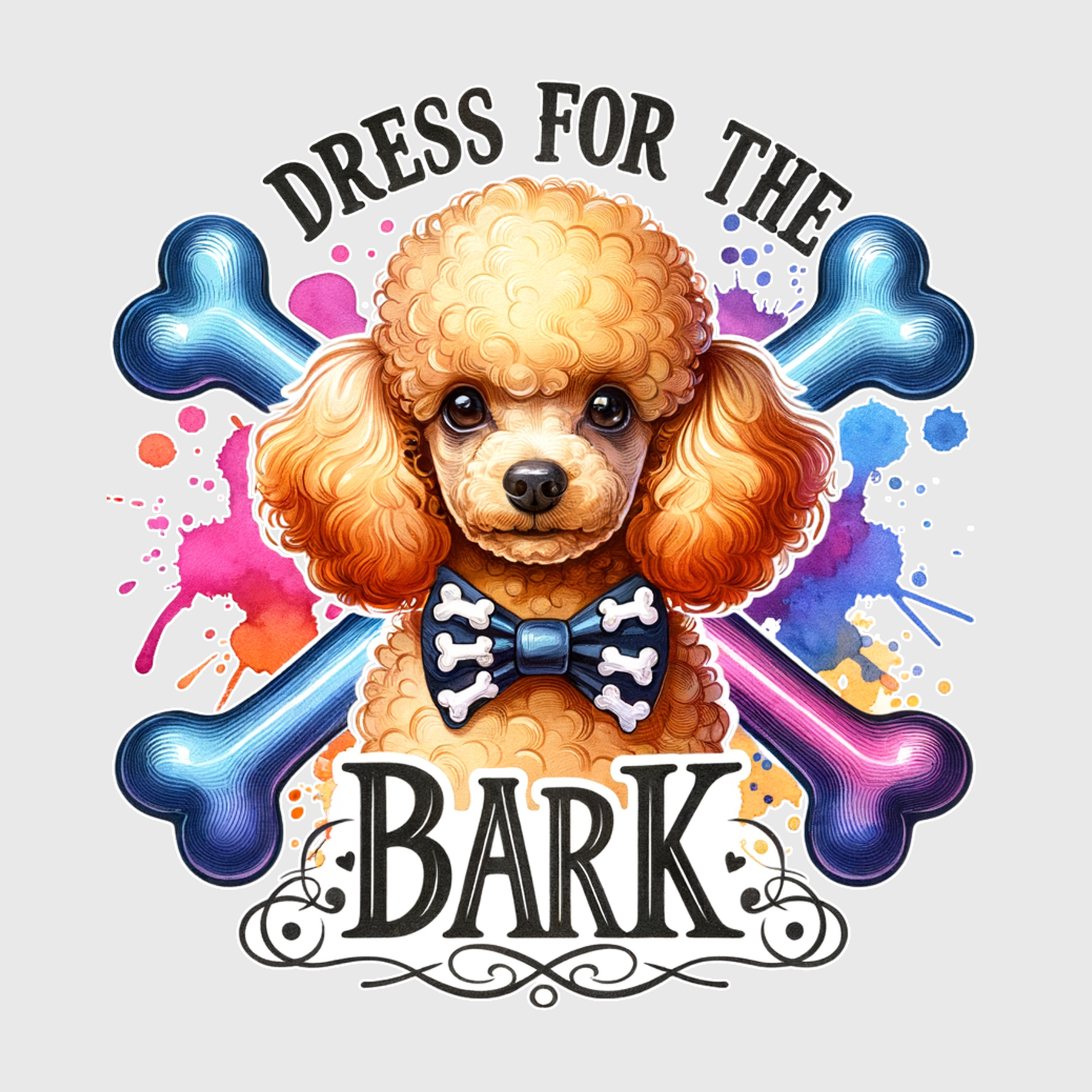 Adorable Dress For The Bark Golden Retriever Transfer