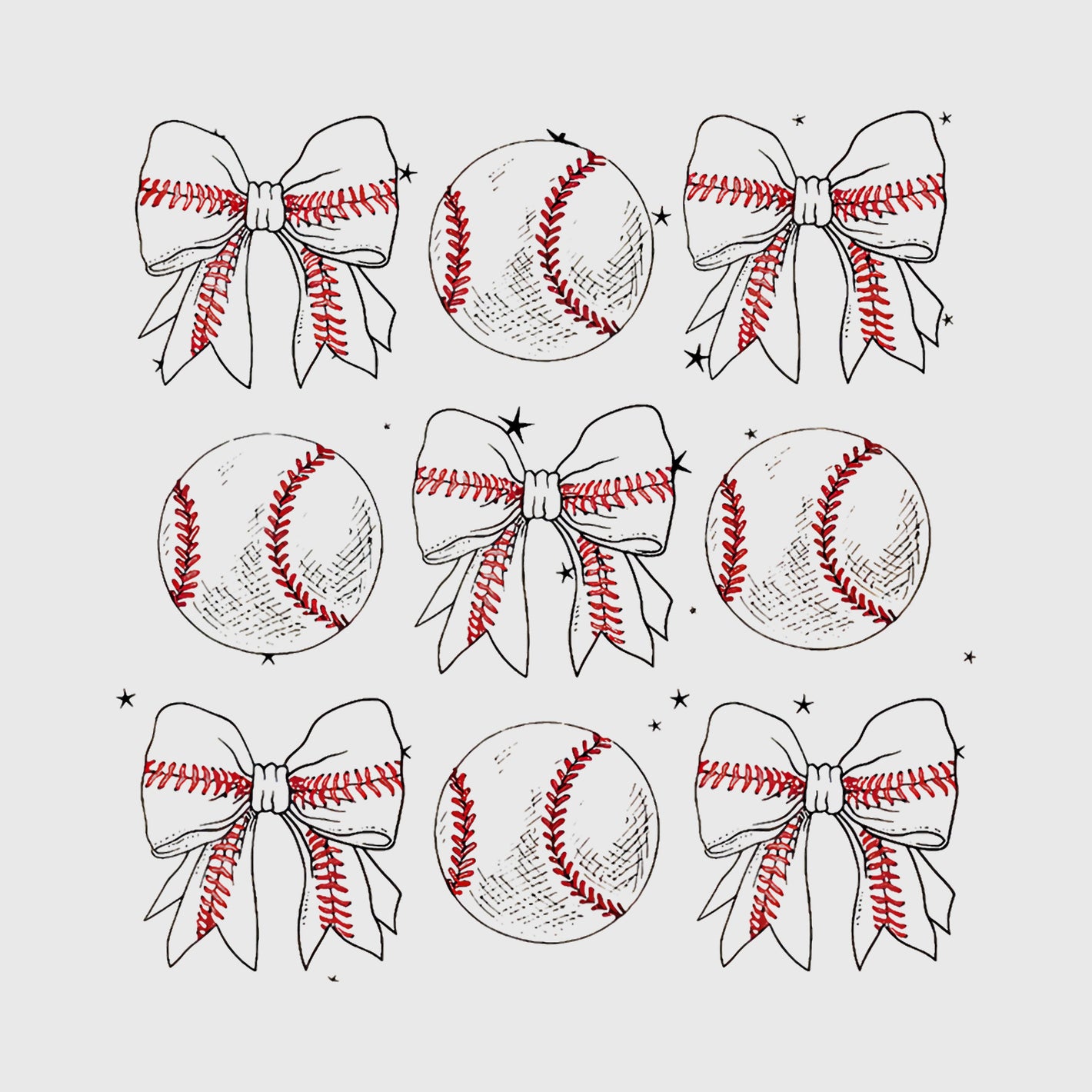 Timeless Stitch Bow Repeat Transfer