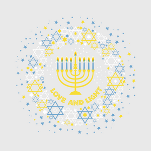 Golden Menorah Halo Transfer