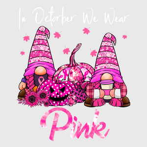 In October We Wear Pink Transfer