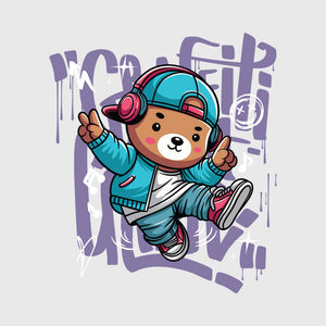 Mini Beat Bear Transfer