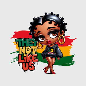 They Not Like Us Rasta Girl Transfer