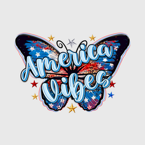 American Vibes Butterfly Transfer