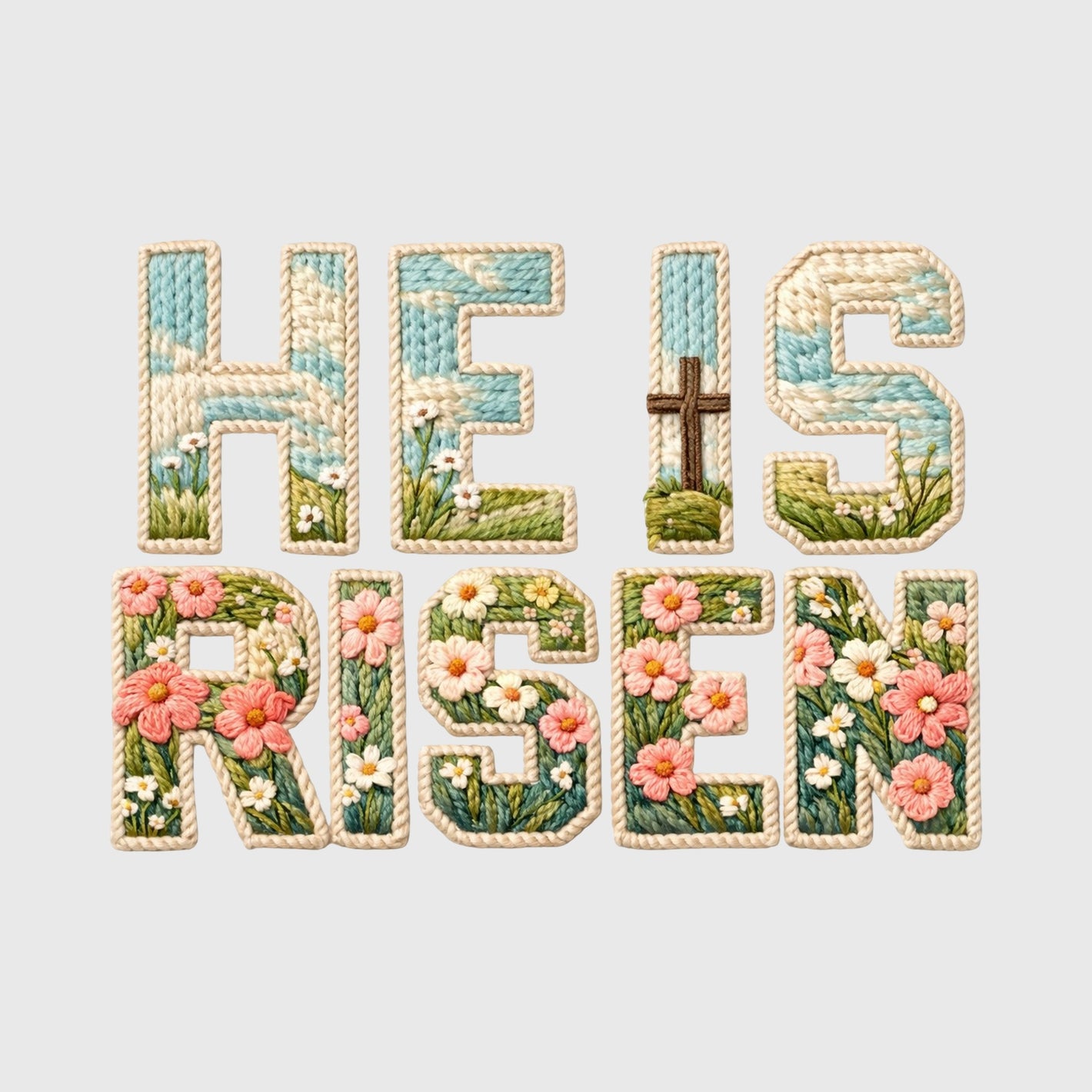 Garden Bloom He Is Risen Transfer
