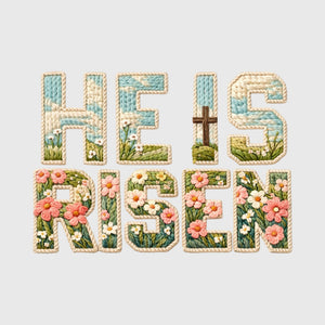Garden Bloom He Is Risen Transfer