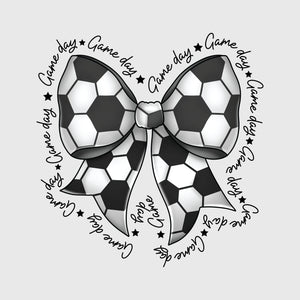 Heart Bow Soccer Ball Transfer