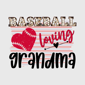 Loving Baseball Grandma Transfer