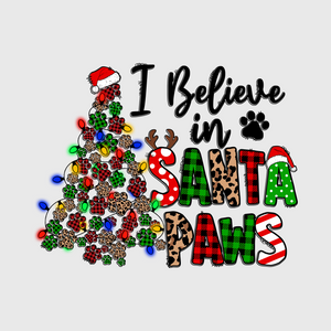 I Believe in Santa Paws Transfer