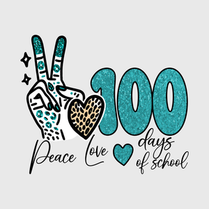 Peace Love 100 Days Transfer