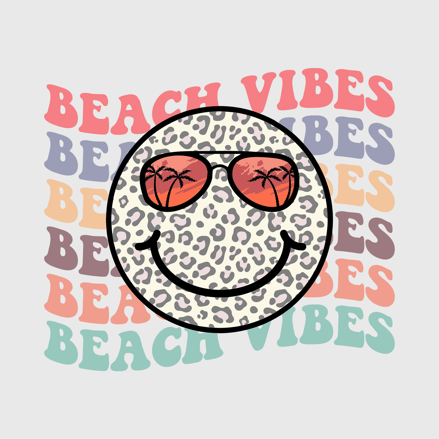 Beach Vibes Round Transfer