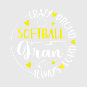 Softball Mom Energy Circle Transfer