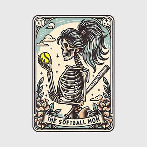 Tarot Style Softball Mom Transfer