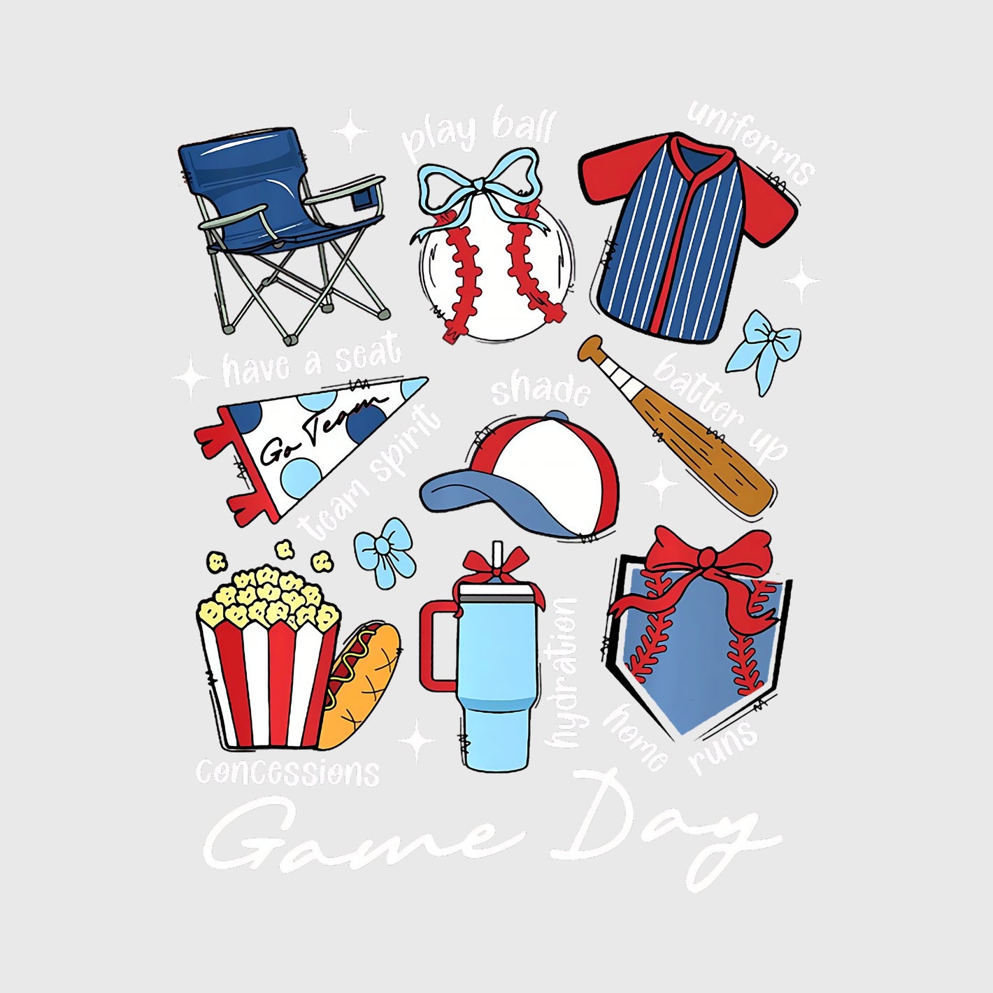 Ballpark Bliss Collage Transfer