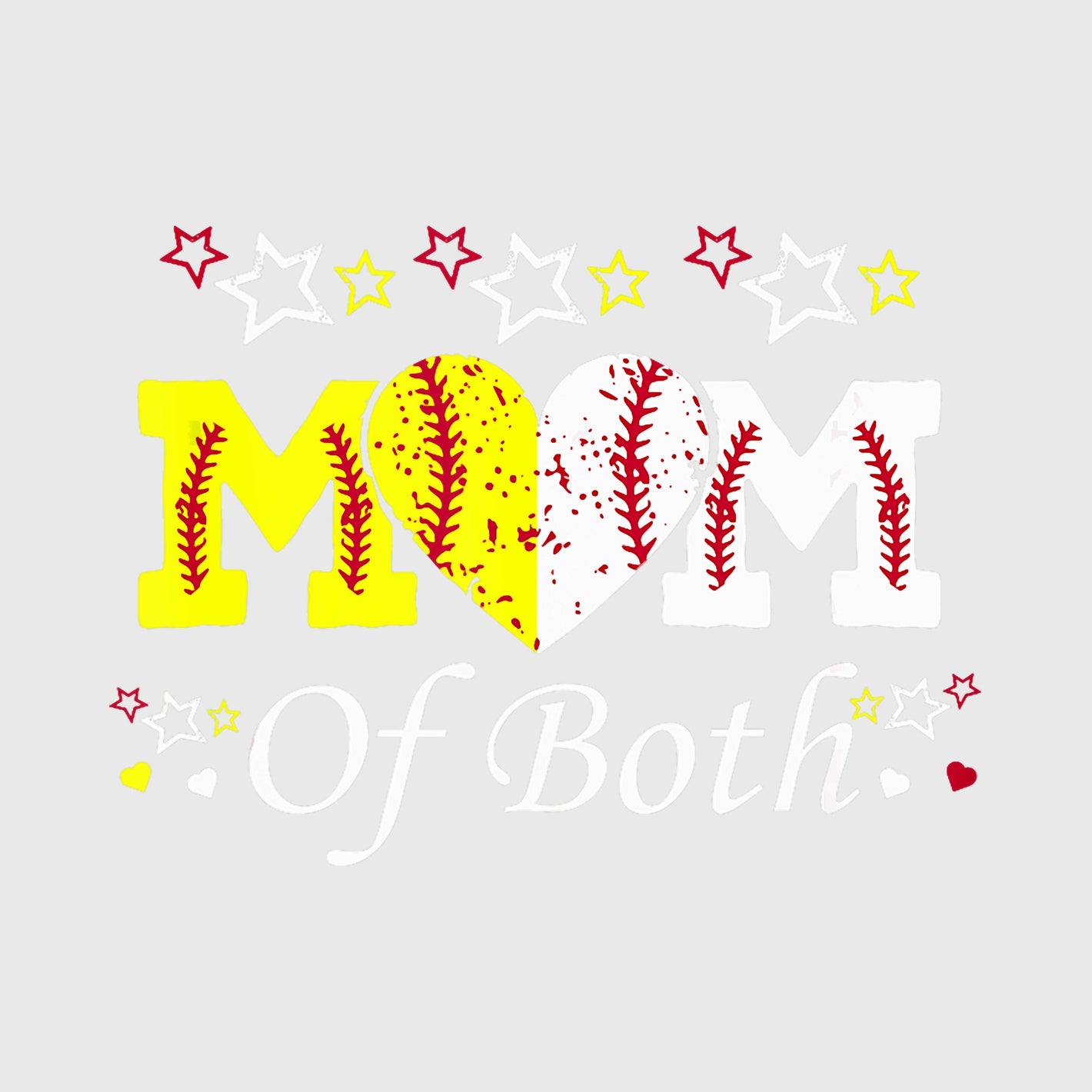 Split Heart Diamond Mom Transfer