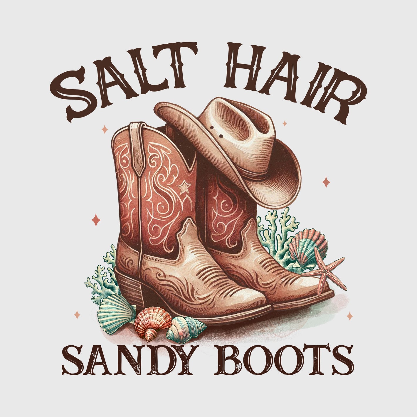 Coastal Cowgirl Boots Transfer